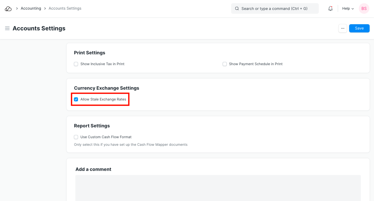 允许过时的汇率