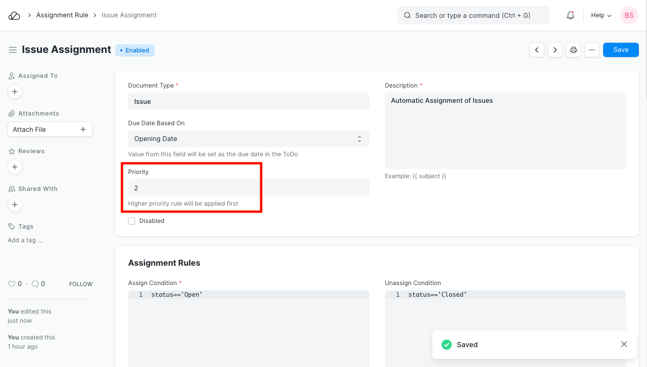 优先级较高的赋值规则