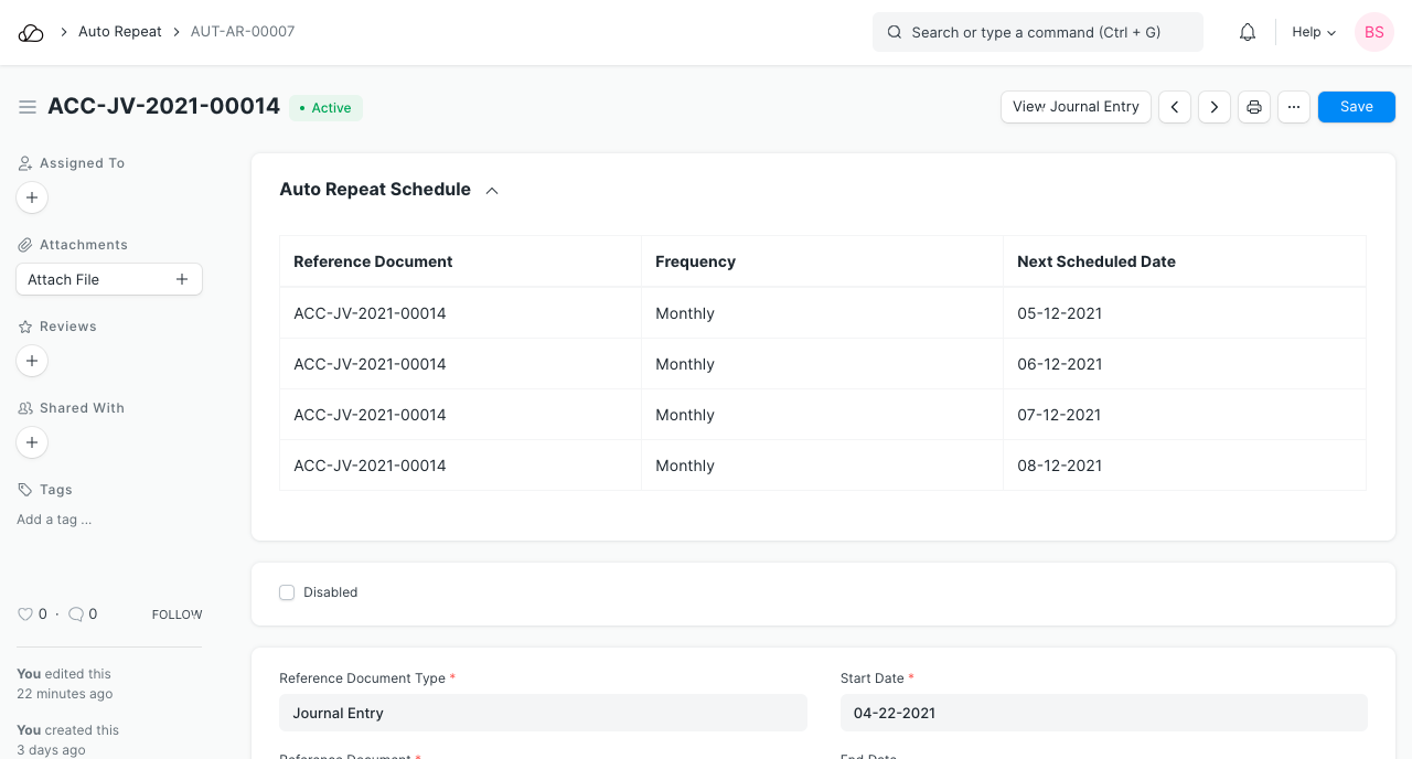 自动重复仪表板