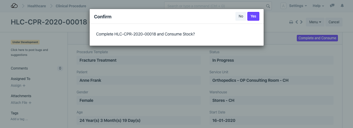 OneOfficeERP 医疗保健