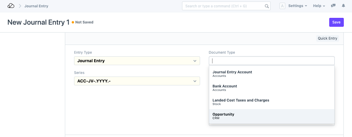 期刊凭证链接字段
