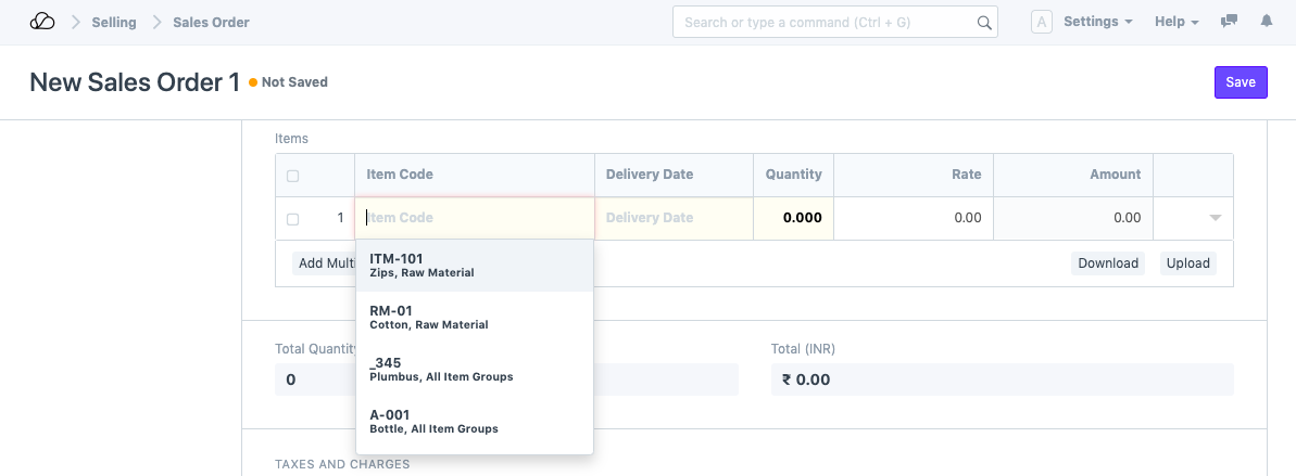 自定义表单中的搜索依据