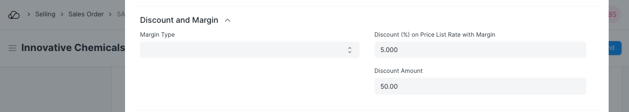 价目表价格折扣