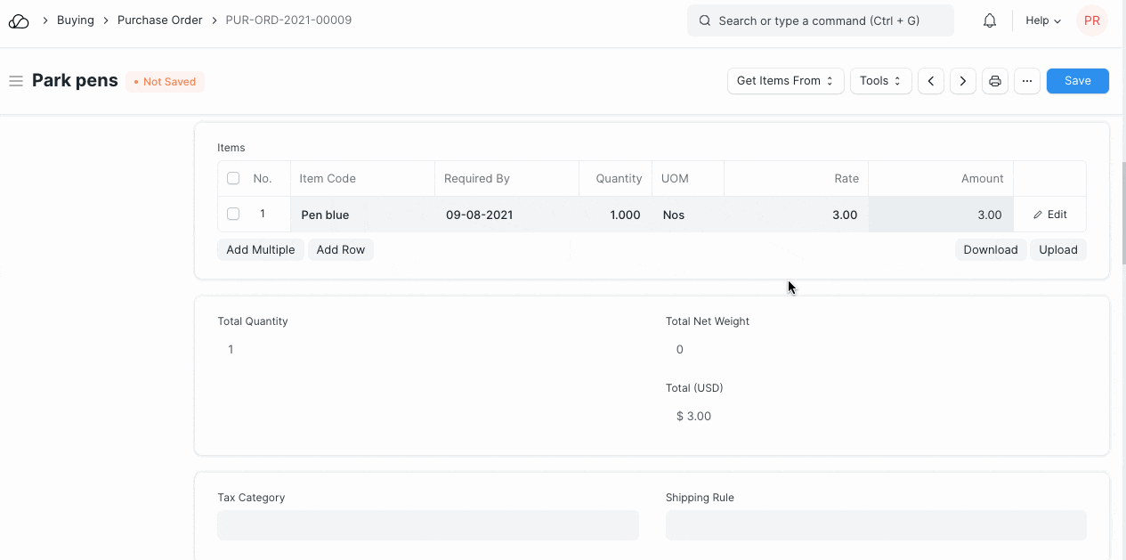 商品购买计量单位