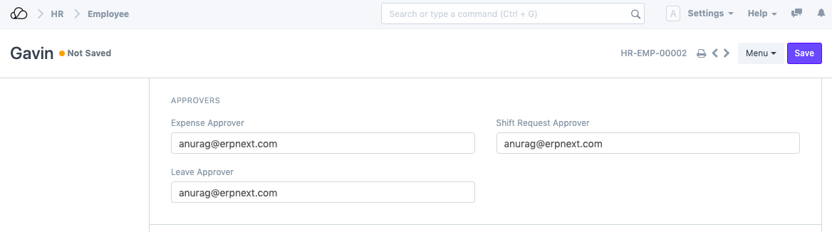 休假申请 - 休假审批人