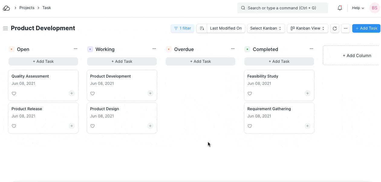 将过滤器保存在看板中