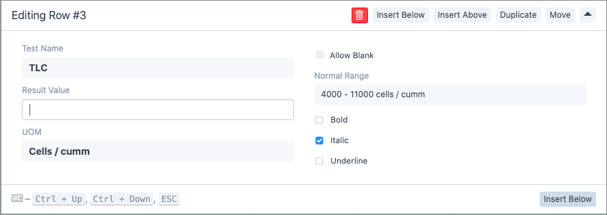 格式化测试结果