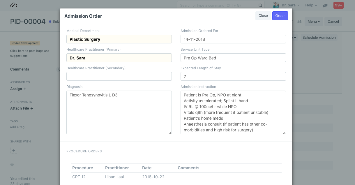 OneOfficeERP 医疗保健