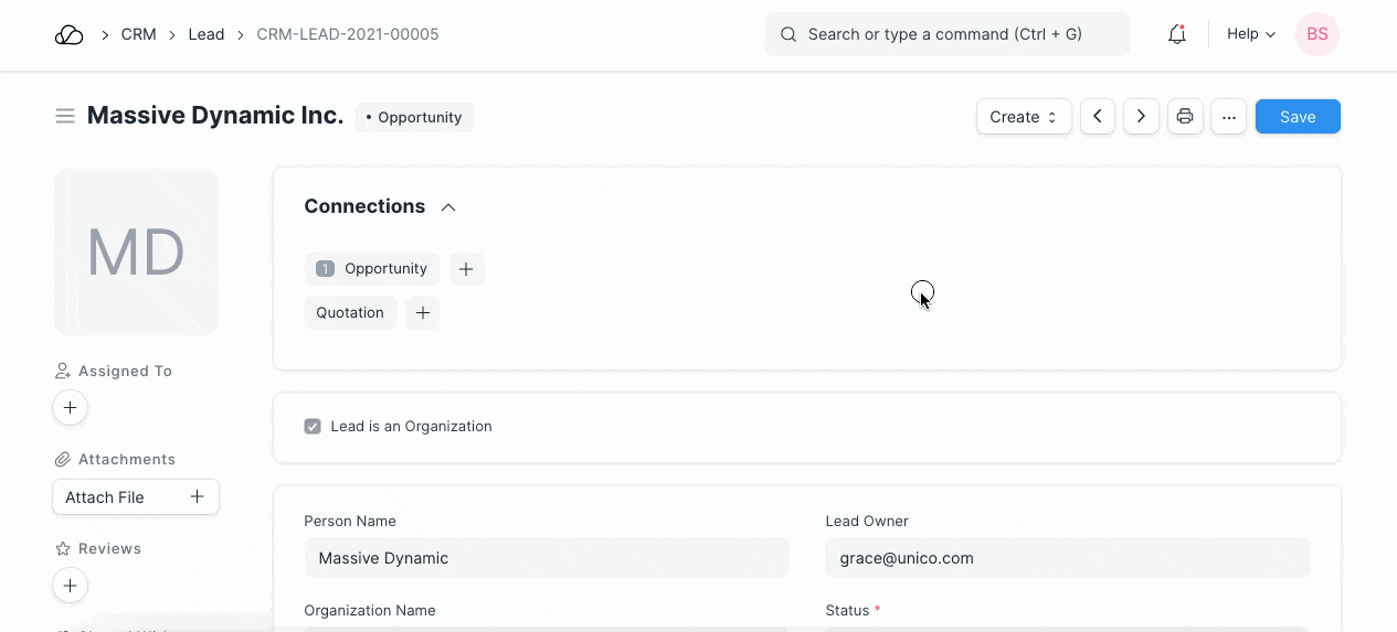 潜在客户、客户和联系人