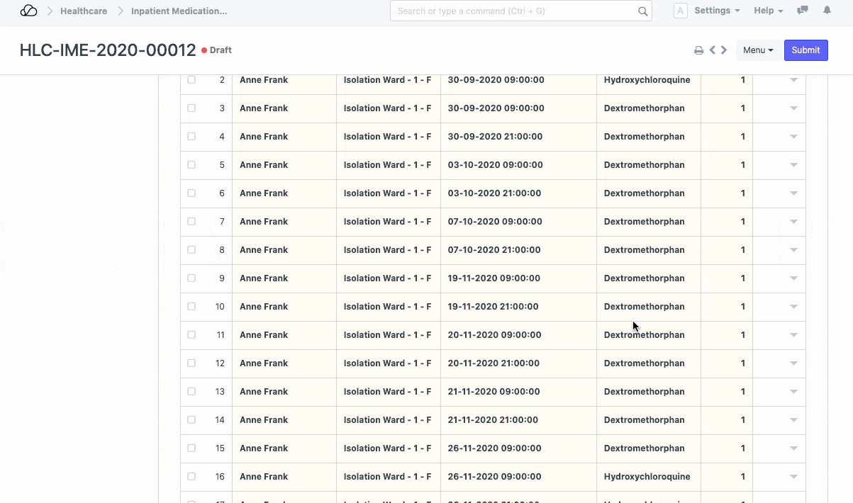 药品短缺库存录入