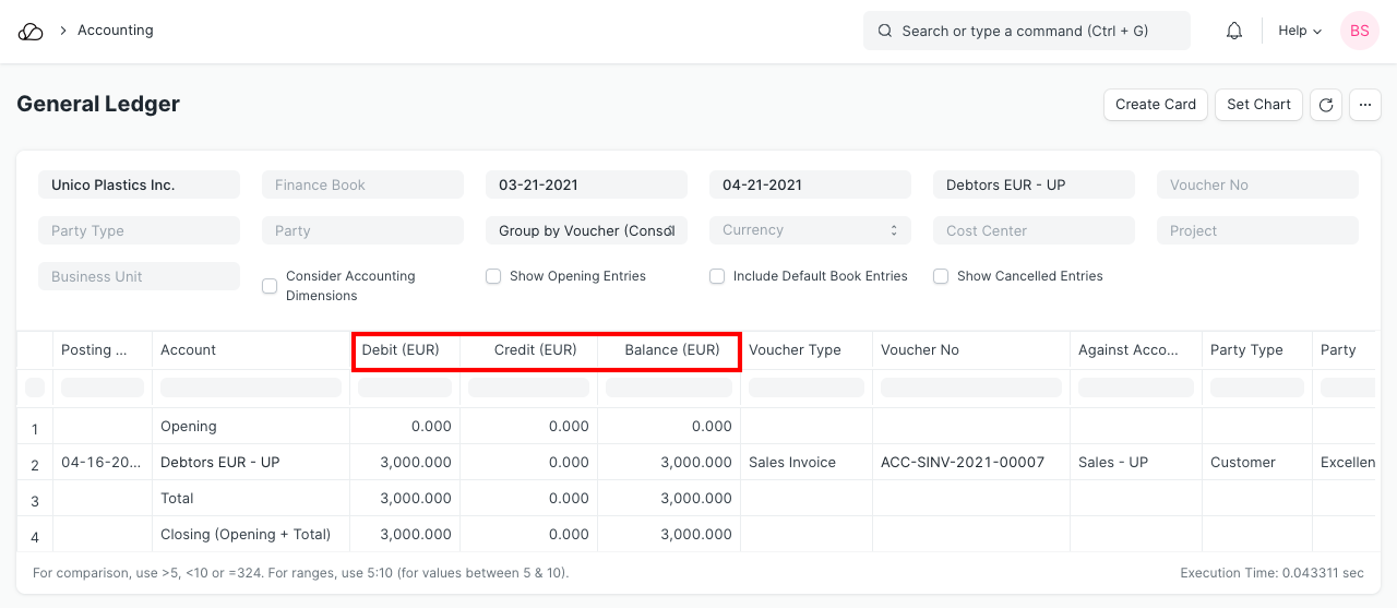 总账中的多种货币