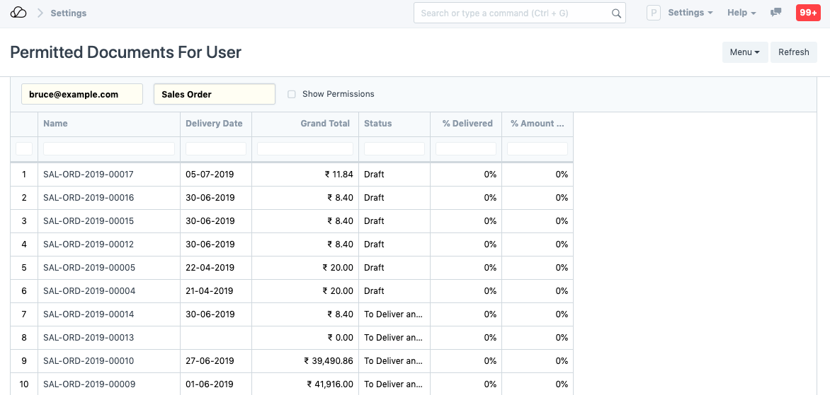 用户报告的许可文件