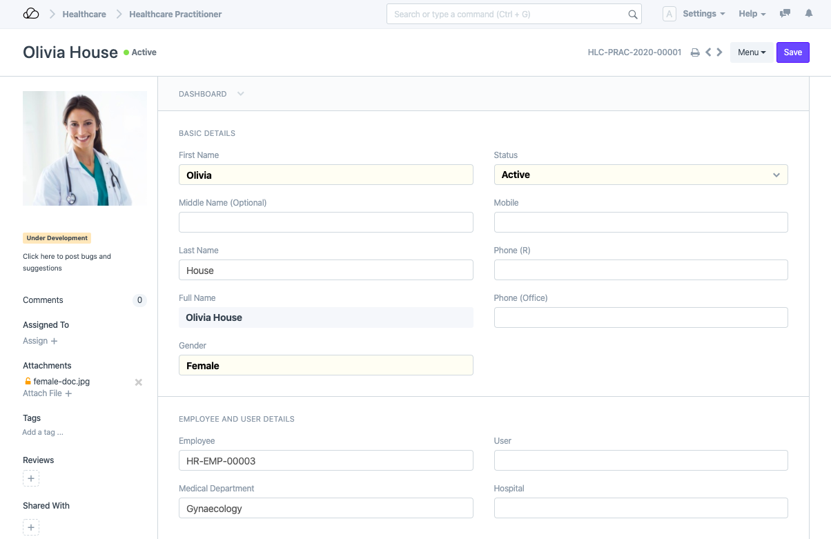 OneOfficeERP 医疗保健