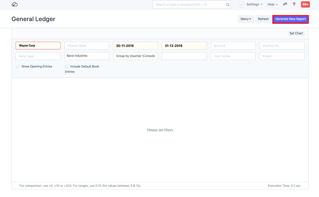 生成准备好的报告
