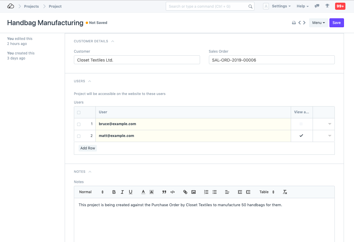 项目 - 成本核算