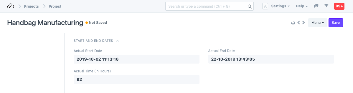 项目 - 成本核算