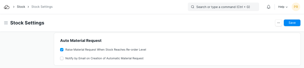 主动自动材料请求