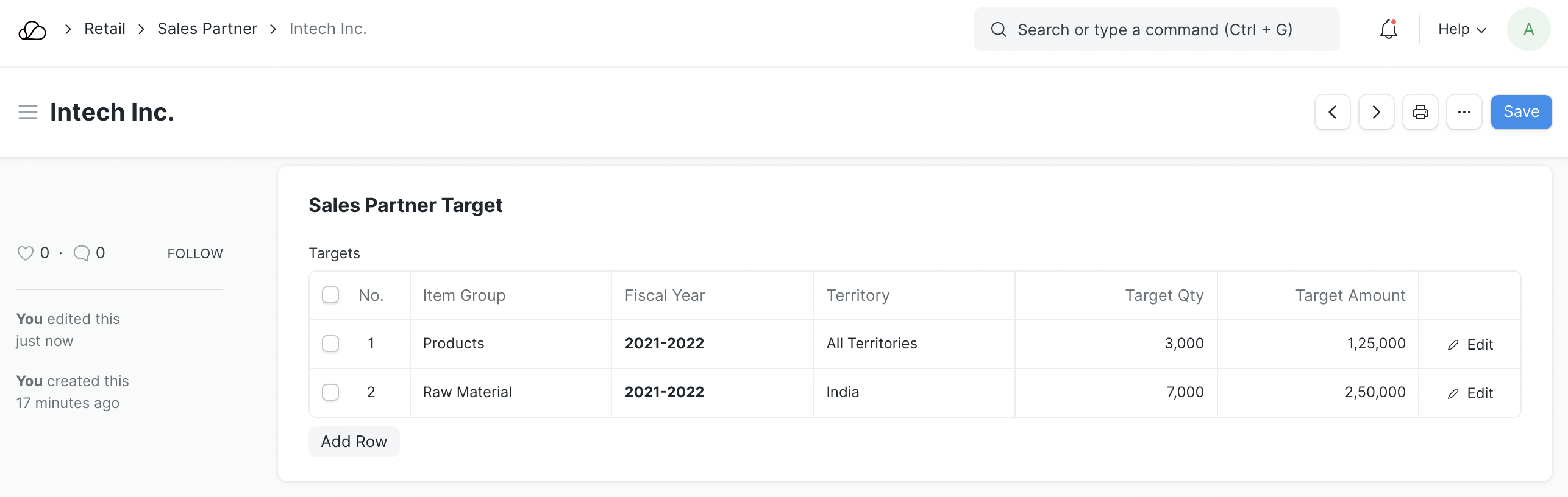 销售合作伙伴目标