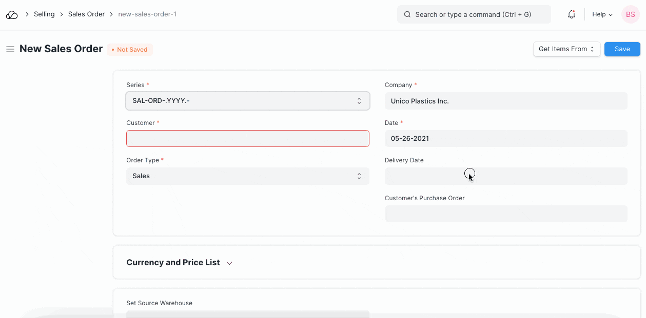 根据报价制作销售订单
