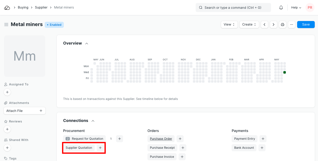 供应商的供应商报价