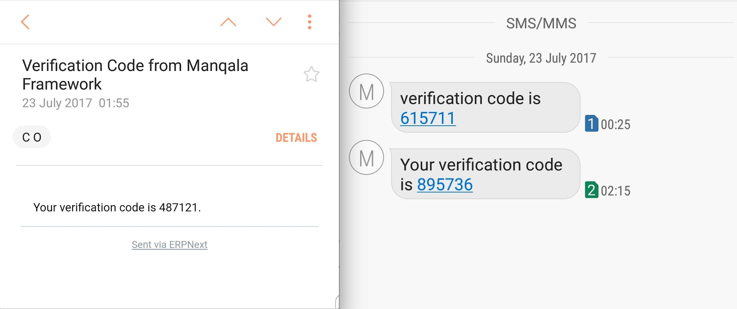 电子邮件和短信