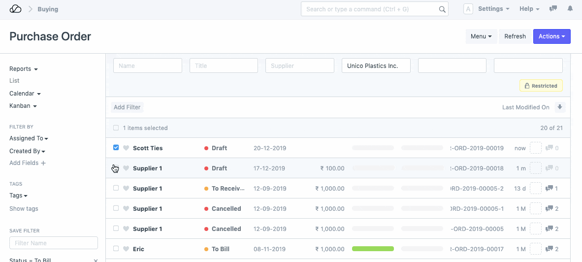 恢复已删除的文档
