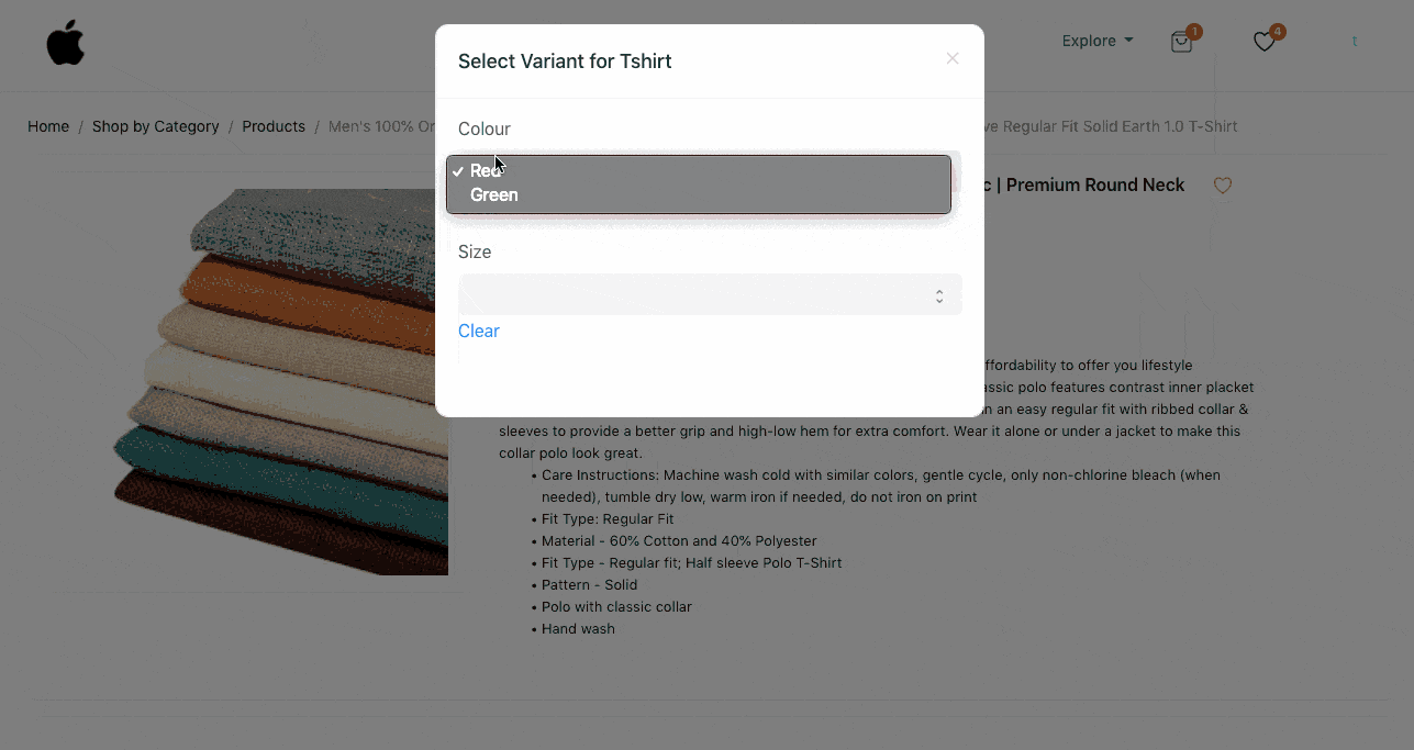 具有变体的项目