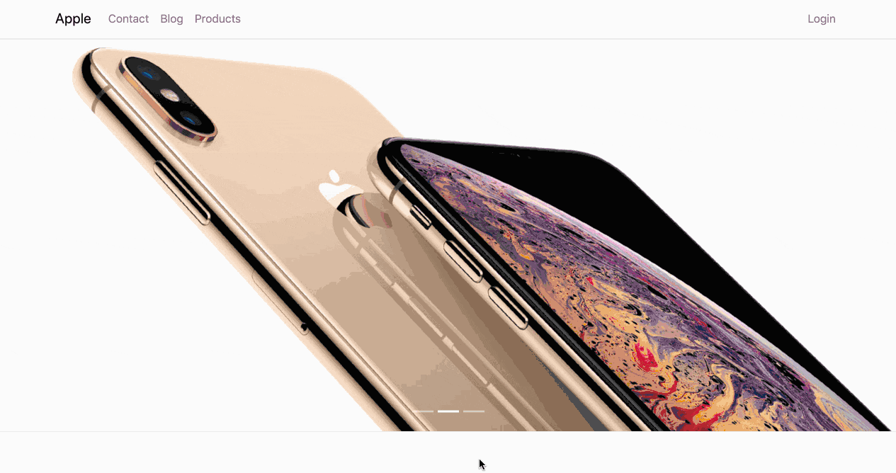 带幻灯片的网站主页