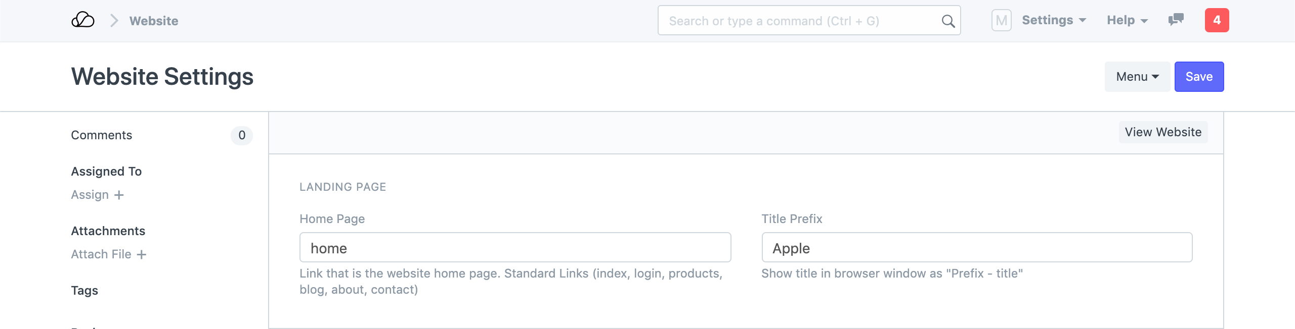 网站设置 - 登陆页面